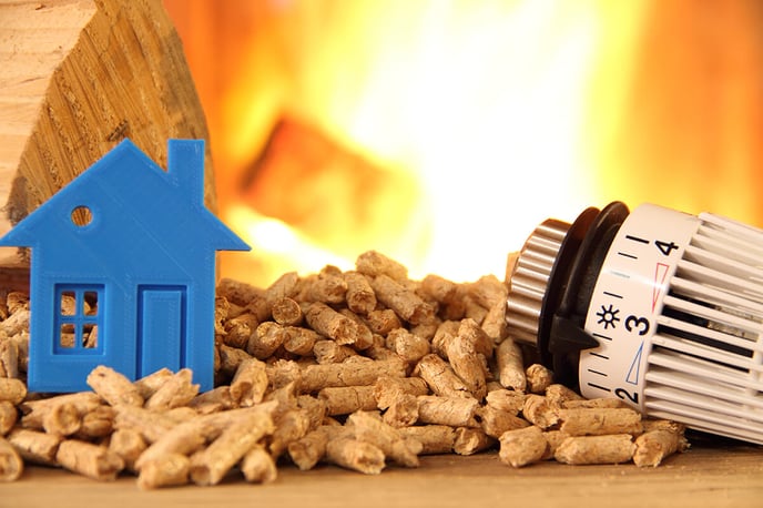 granules-pellets-bois-maison-bleue-thermostat-radiateur-feu-chauffage