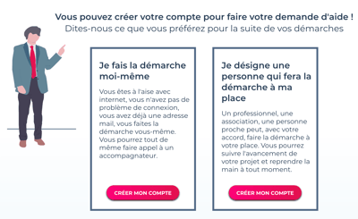 Création compte mon projet anah